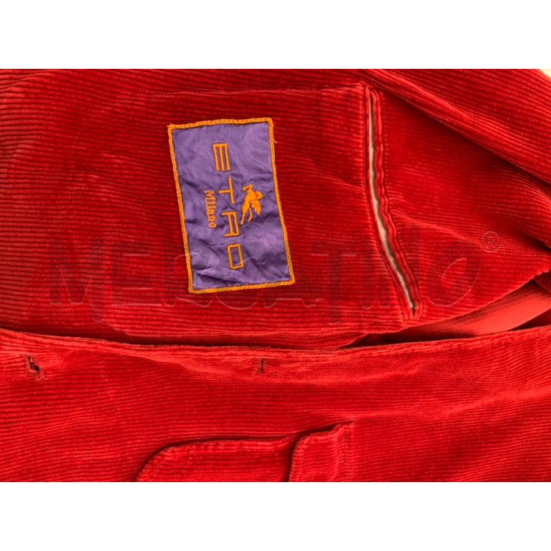GIACCA UOMO ETRO VELLUTO COSTINA BORDEAUX  | Mercatino dell'Usato Roma re di roma 4