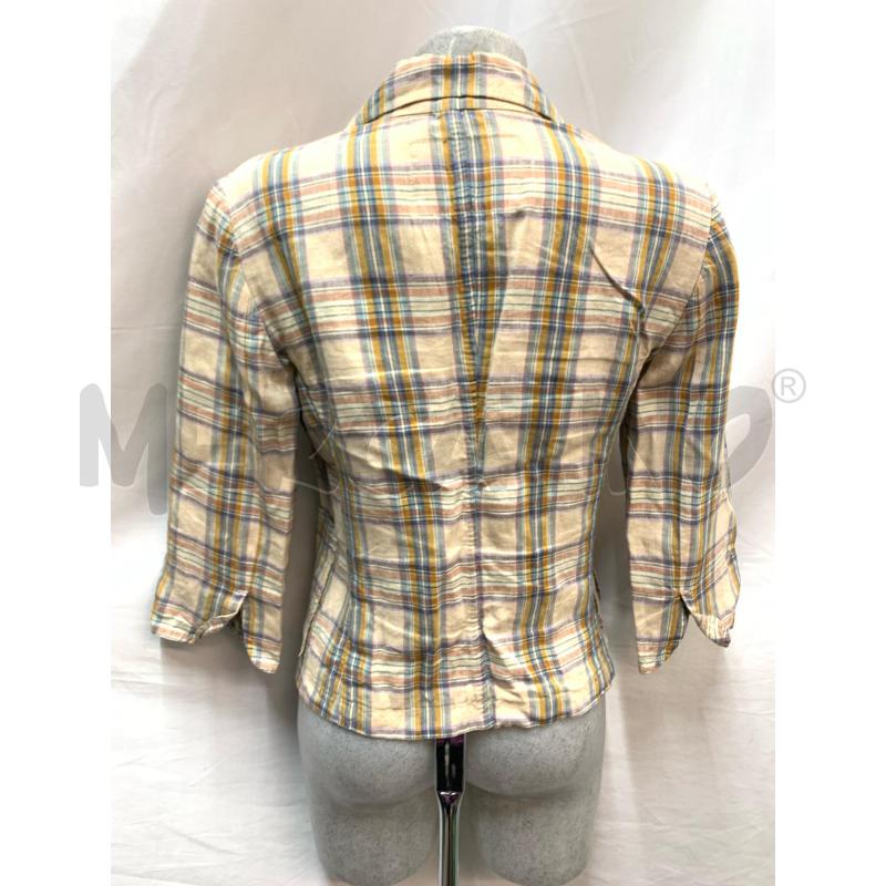 GIACCA WOOLRICH LINO BEIGE QUADRETTI MULTICOLOR | Mercatino dell'Usato Roma re di roma 3