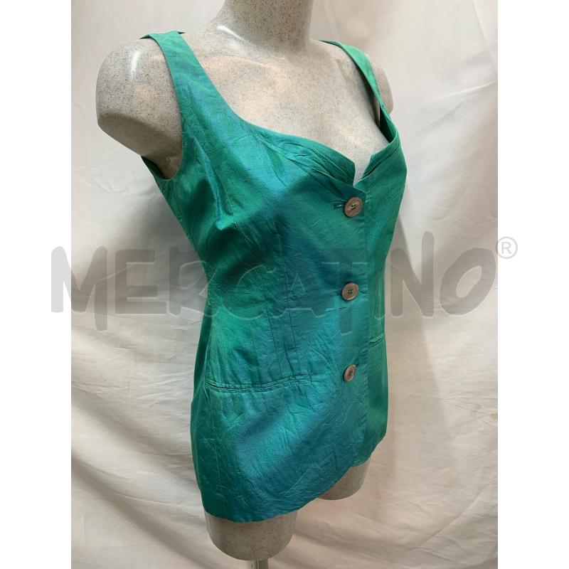 GILET DONNA ANNA PIANURA VERDE SFUMAT | Mercatino dell'Usato Roma re di roma 2