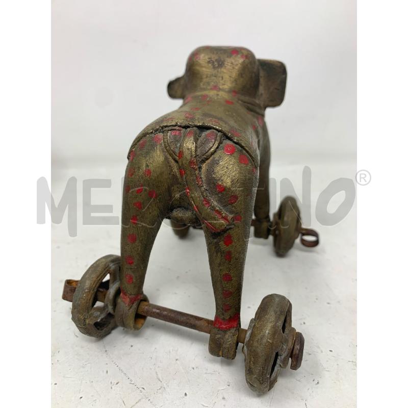 GIOCATTOLO ETNICO BRONZO ELEFANTINO ROTELLE EPOCA | Mercatino dell'Usato Roma re di roma 3