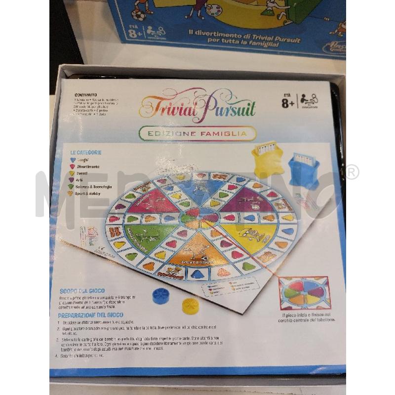 GIOCO DA TAVOLA TRIVIAL PURSUIT EDIZIONE FAMIGLIA QUASI NUOVO CARTE ANCORA SIGILLATE | Mercatino dell'Usato Roma re di roma 4