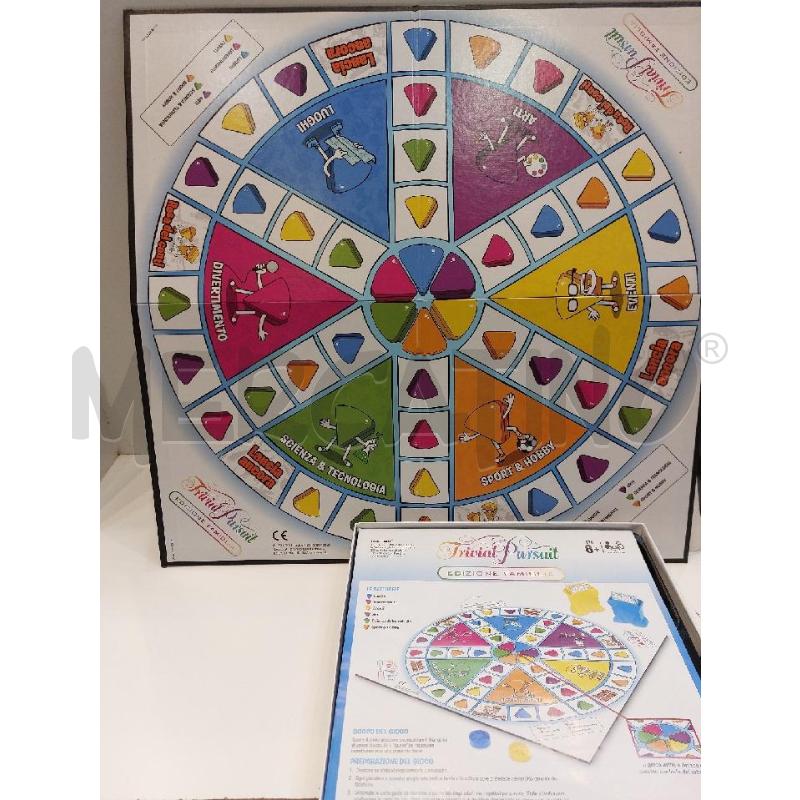GIOCO DA TAVOLA TRIVIAL PURSUIT EDIZIONE FAMIGLIA QUASI NUOVO CARTE ANCORA SIGILLATE | Mercatino dell'Usato Roma re di roma 5