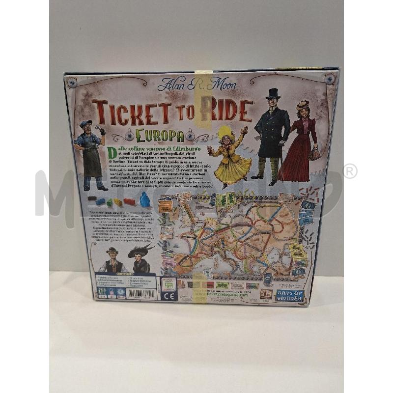 GIOCO DA TAVOLO TICKET TO RIDE EUROPA COMPLETO  | Mercatino dell'Usato Roma re di roma 2