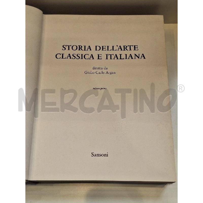 GIOVANNI BECATTI L'ARTE DELL'ETÀ CLASSICA SANSONI  | Mercatino dell'Usato Roma re di roma 3