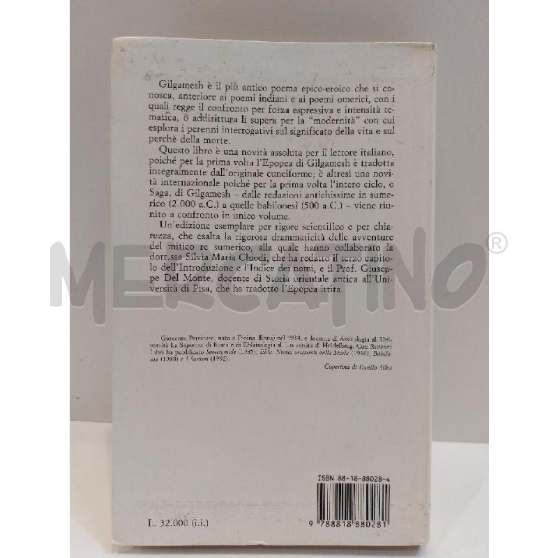 GIOVANNI PETTINATO LA SAGA DI GILGAMESH 1993 RUSCONI | Mercatino dell'Usato Roma re di roma 2