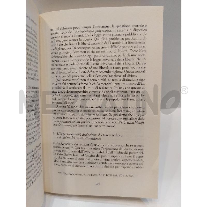GIULIANO MARINI LA FILOSOFIA COSMOPOLITICA DI KANT  | Mercatino dell'Usato Roma re di roma 5