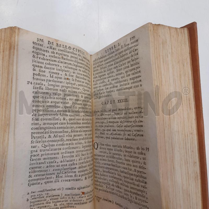 GIULIO CESARE COMMENTARII DE BELLO GALLICO ET CIVILI 1734 | Mercatino dell'Usato Roma re di roma 5