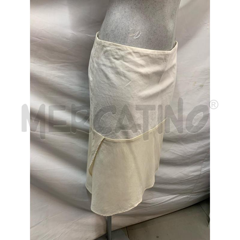GONNA BRUNELLO CUCINELLI LINO/COTONE PANNA  | Mercatino dell'Usato Roma re di roma 2