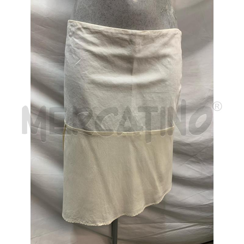 GONNA BRUNELLO CUCINELLI LINO/COTONE PANNA  | Mercatino dell'Usato Roma re di roma 3