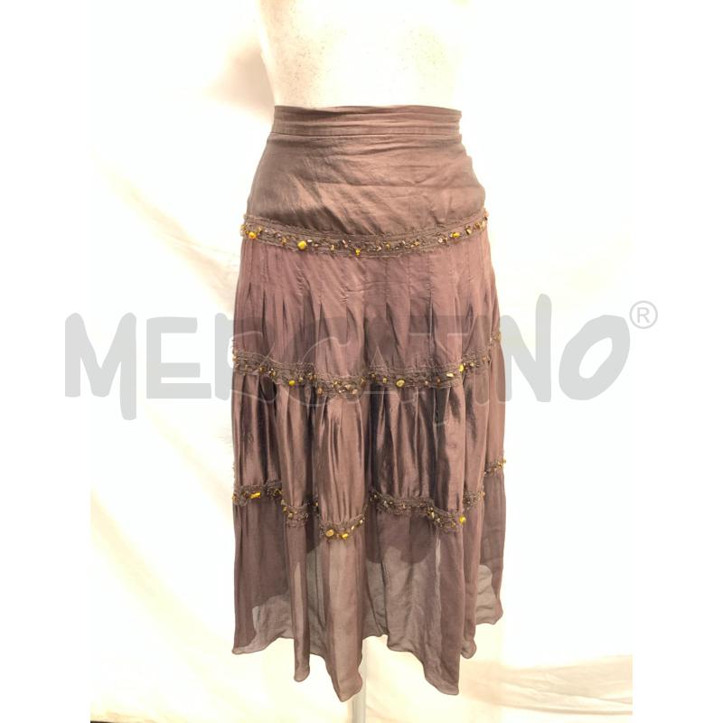 GONNA MAX MARA MARRONE PIETRE CHARMS | Mercatino dell'Usato Roma re di roma 1
