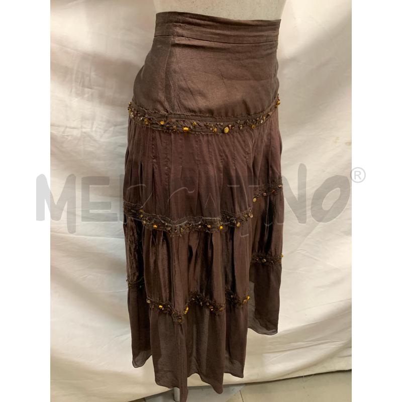 GONNA MAX MARA MARRONE PIETRE CHARMS | Mercatino dell'Usato Roma re di roma 2