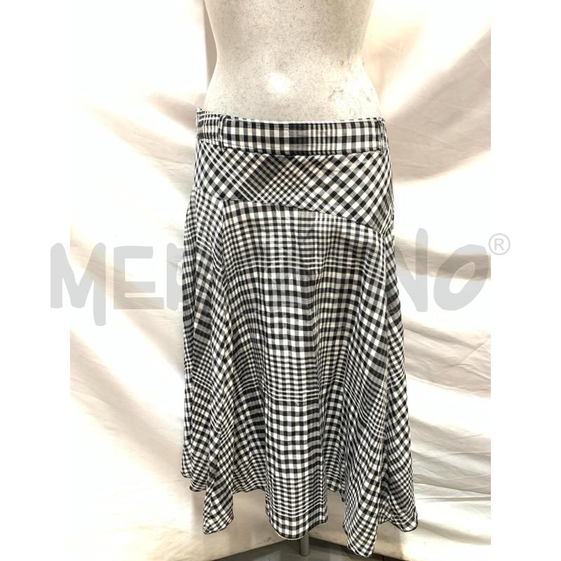 GONNA MAX MARA  QUADRETTI BIANCO NERO | Mercatino dell'Usato Roma re di roma 1