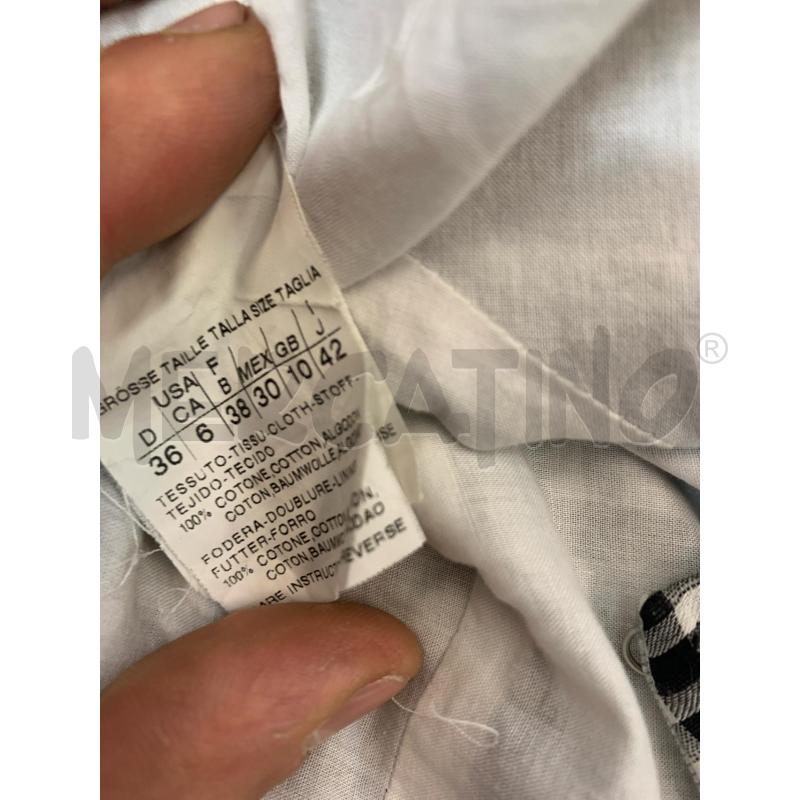 GONNA MAX MARA  QUADRETTI BIANCO NERO | Mercatino dell'Usato Roma re di roma 5