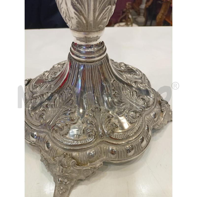 GRANDE CANDELABRO JORDAN SHEFFIELD 6L. PARALUMI VETRO SOFFIATO | Mercatino dell'Usato Roma re di roma 4
