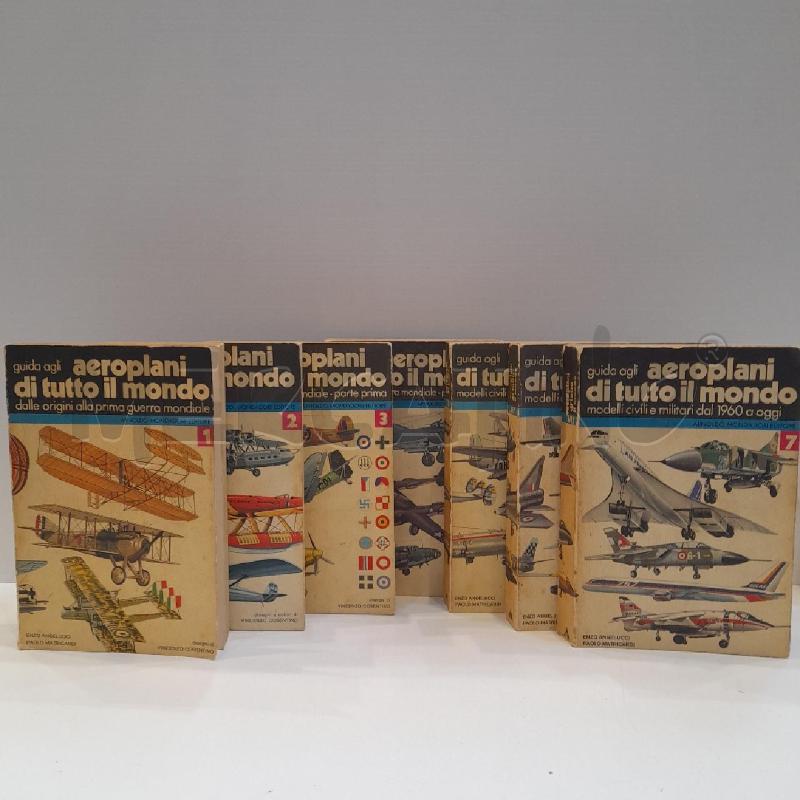 GUIDA AGLI AEREOPLANI DI TUTTO IL MONDO 7 VOLUMI MONDADORI EDITORE | Mercatino dell'Usato Roma re di roma 2