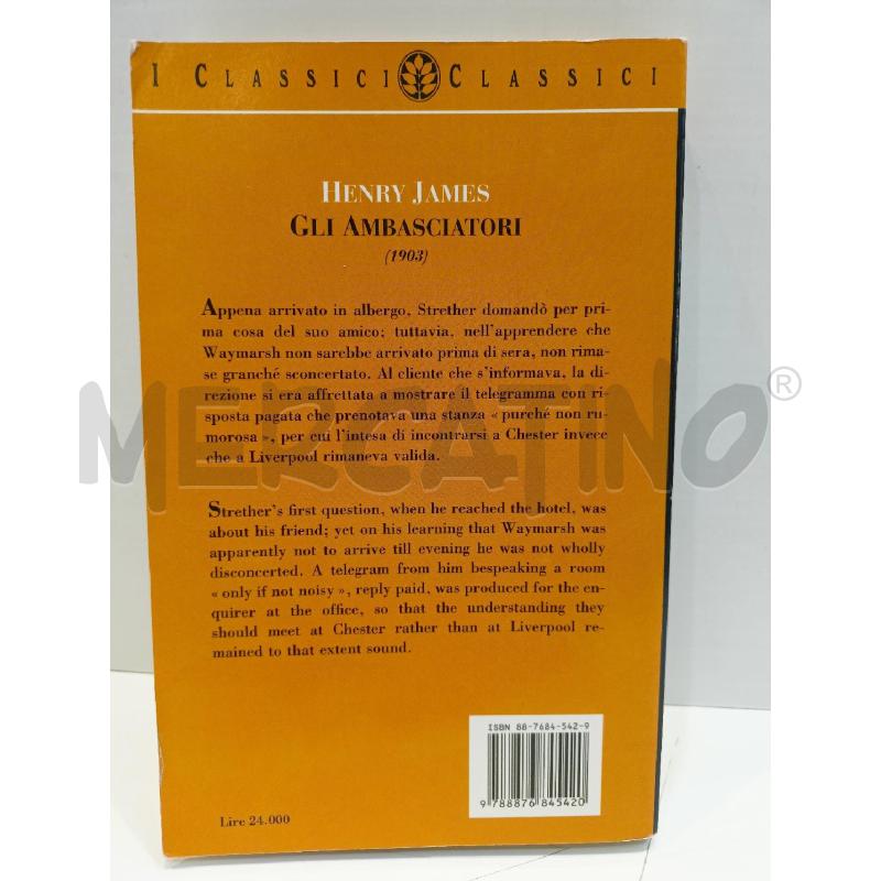 HENRY JAMES GLI AMBASCIATORI FRASSINELLI  | Mercatino dell'Usato Roma re di roma 3