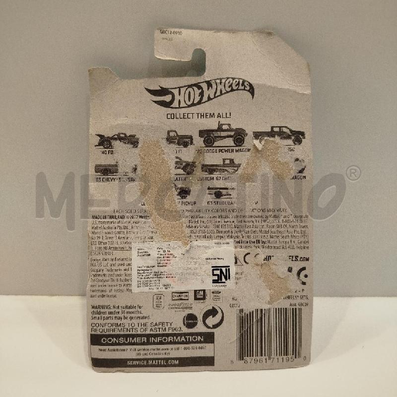 HOT WHEELS 1963 STUDEBAKER CHAMP COD.GBC12 | Mercatino dell'Usato Roma re di roma 2