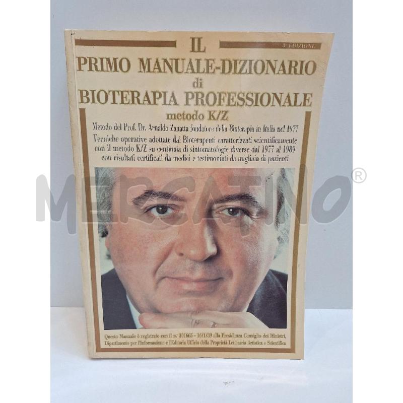 IL PRIMO MANUALE- DIZIONARIO DI BIOTERAPIA PROFESSIONALE METODO KZ | Mercatino dell'Usato Roma re di roma 1