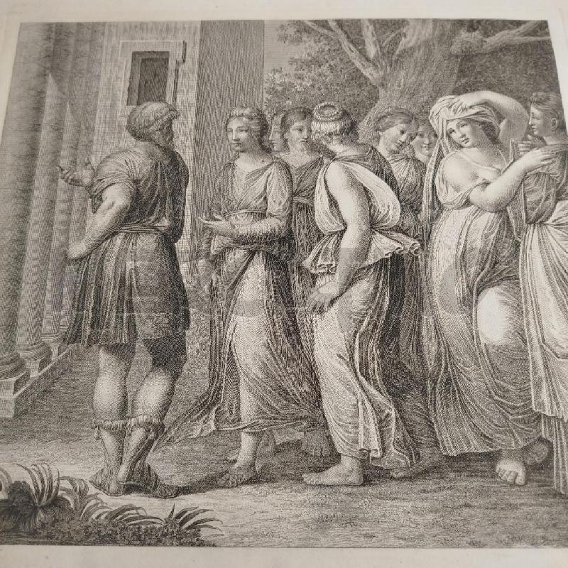 INCISIONE OTTAVIANINI 1814 ACHILLE IN SCIRO MISURA 60X47 CM | Mercatino dell'Usato Roma re di roma 2