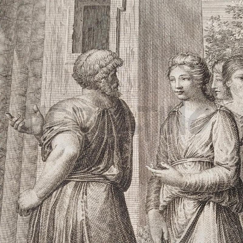 INCISIONE OTTAVIANINI 1814 ACHILLE IN SCIRO MISURA 60X47 CM | Mercatino dell'Usato Roma re di roma 5