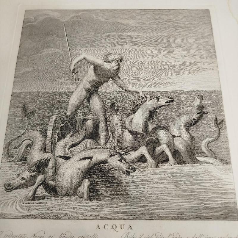 INCISIONE OTTAVIANINI 1814 ACQUA MISURA 60X47 CM | Mercatino dell'Usato Roma re di roma 2