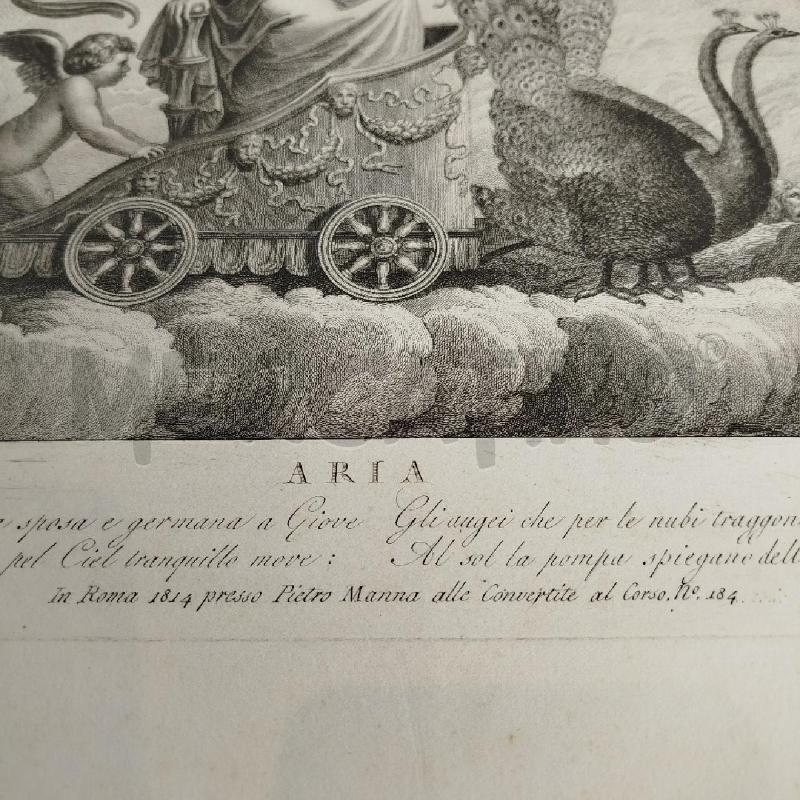 INCISIONE OTTAVIANINI 1814 ARIA MISURA 60X47 CM | Mercatino dell'Usato Roma re di roma 3