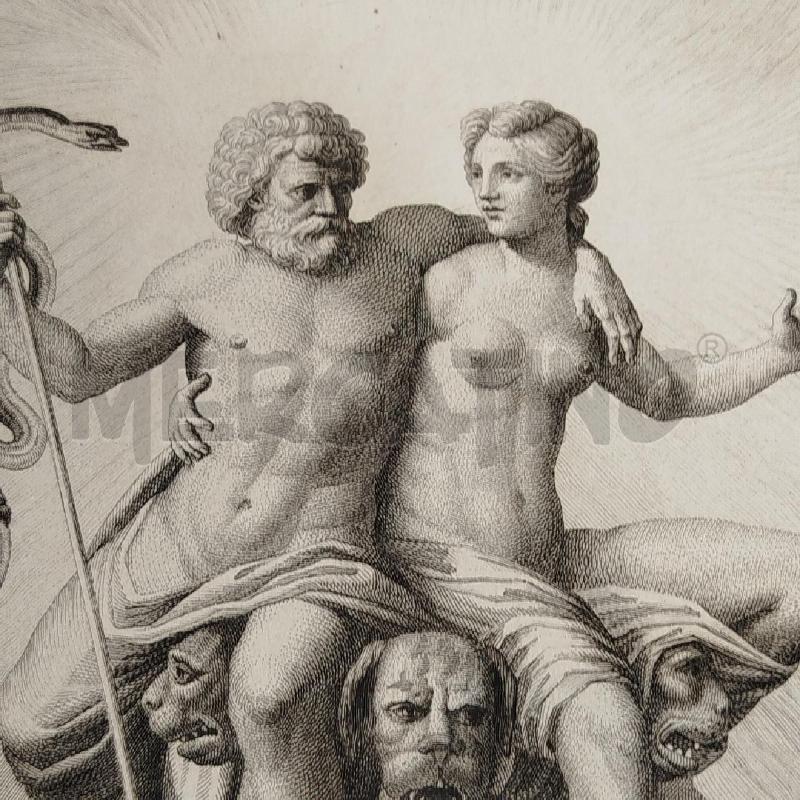INCISIONE OTTAVIANINI 1814 FUOCO MISURA 60X47 CM | Mercatino dell'Usato Roma re di roma 4