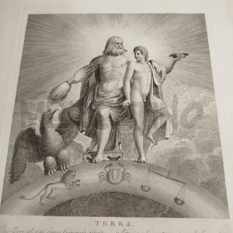 INCISIONE OTTAVIANINI 1814 TERRA MISURA 60X47 CM | Mercatino dell'Usato Roma re di roma 2