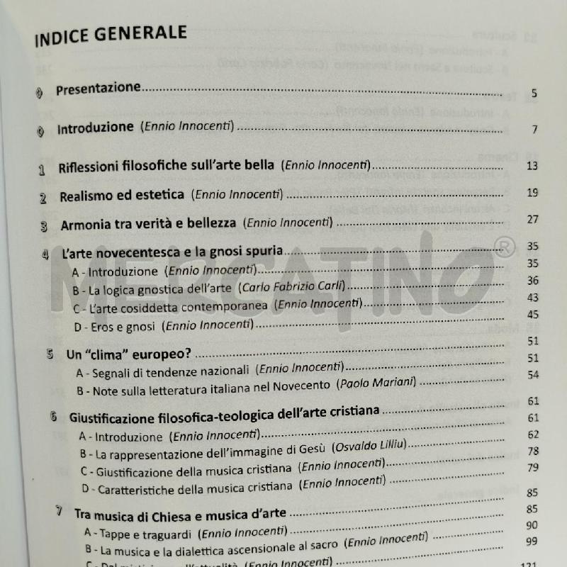INNOCENTI LA GNOSI DEI PERFETTI NELL'ARTE E NELL'ESTETICA | Mercatino dell'Usato Roma re di roma 4