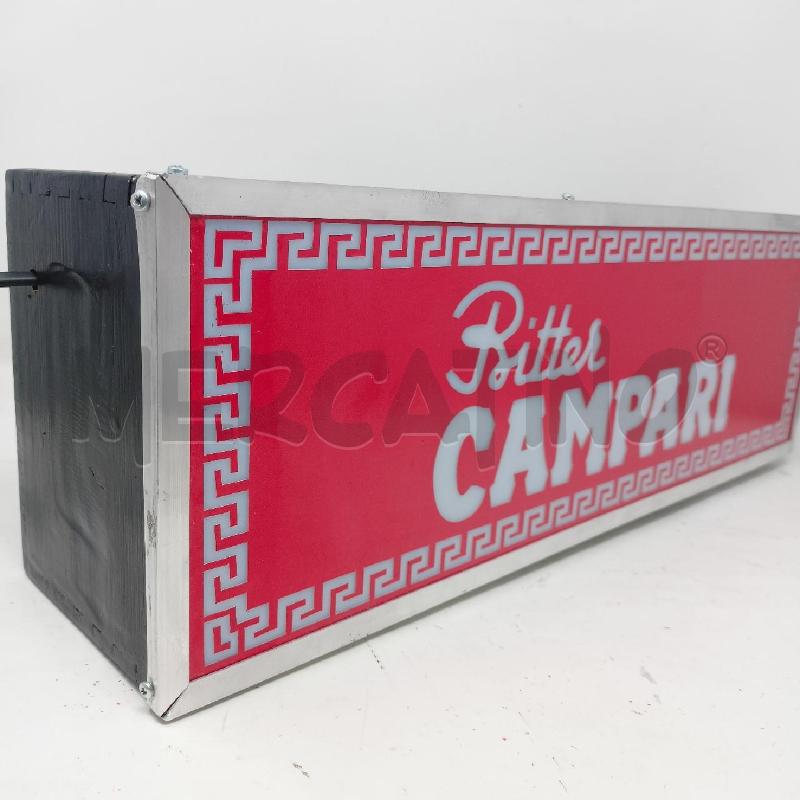 INSEGNA BITTER CAMPARI ROSSA SCRITTA BIANCA | Mercatino dell'Usato Roma re di roma 3