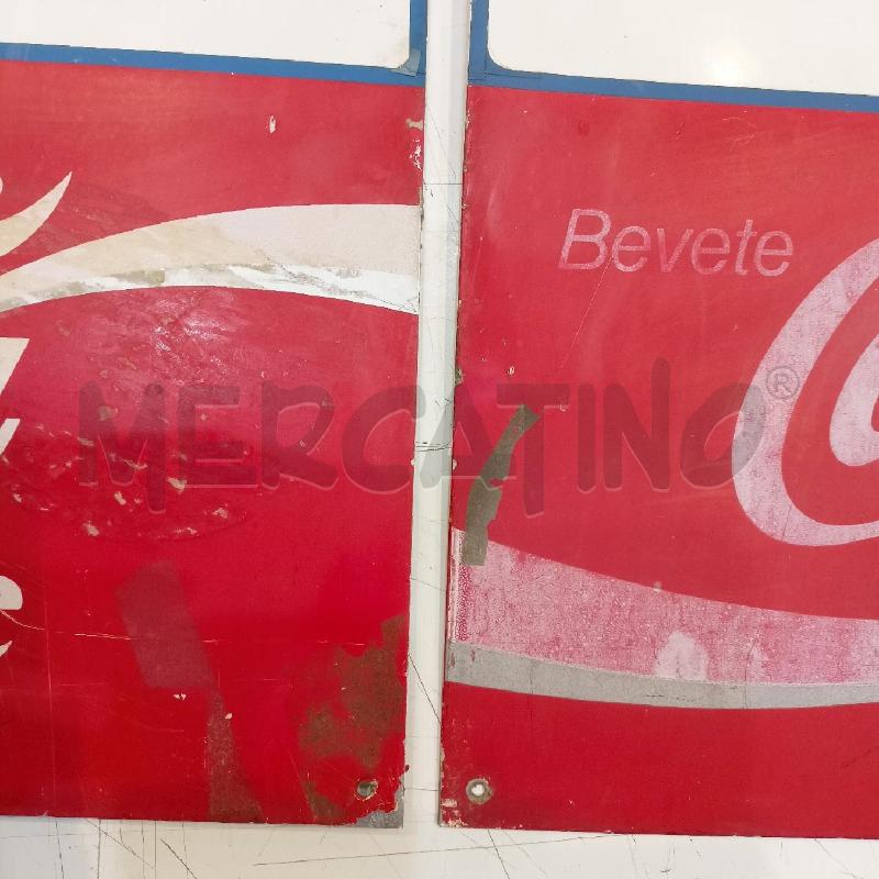 INSEGNA DOPPIA BEVETE COCACOLA X | Mercatino dell'Usato Roma re di roma 2