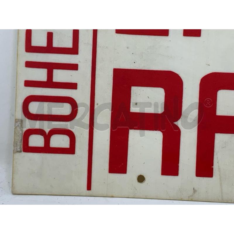 INSEGNA FRECCIA BOHEMIA SCRITTA ROSSA | Mercatino dell'Usato Roma re di roma 2