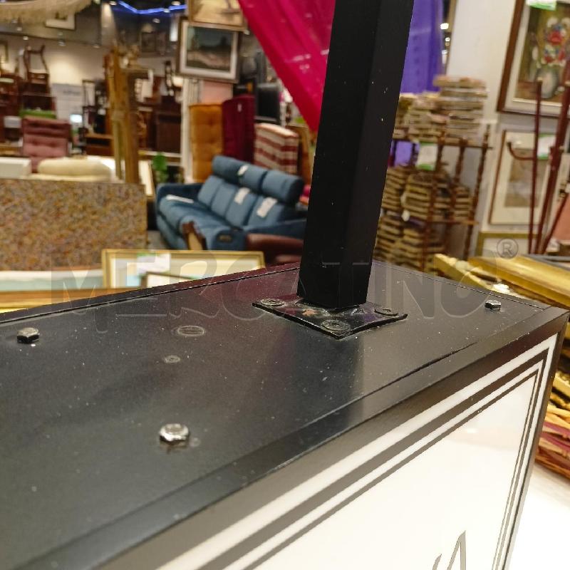 INSEGNA LUMINOSA CABINE PROVA 2 ASTE METALLO NERO  | Mercatino dell'Usato Roma re di roma 3