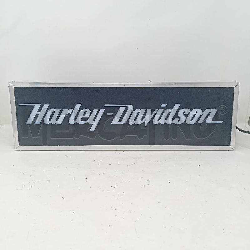 INSEGNA LUMINOSA HARLEY DAVIDSON NERA SCRITTA BIANCA | Mercatino dell'Usato Roma re di roma 1
