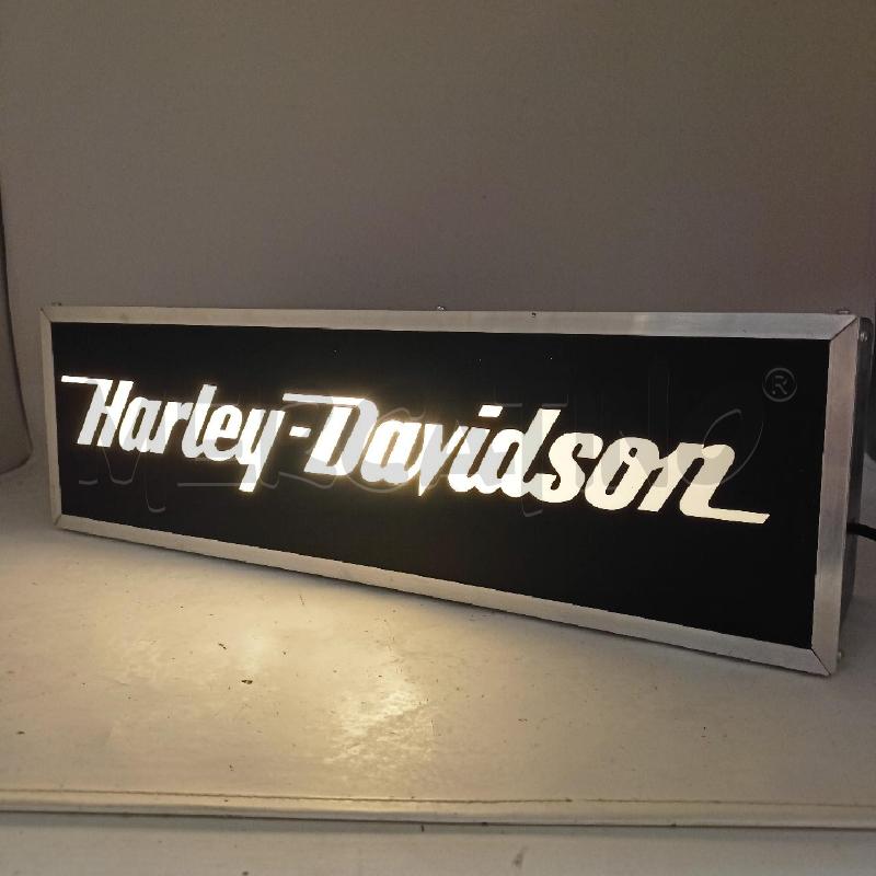 INSEGNA LUMINOSA HARLEY DAVIDSON NERA SCRITTA BIANCA | Mercatino dell'Usato Roma re di roma 4