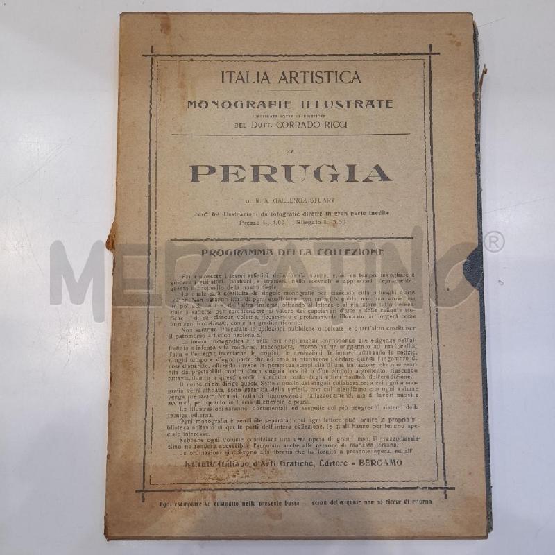 ITALIA ARTISTICA MONOGRAFIE ILLUSTRATE PERUGIA | Mercatino dell'Usato Roma re di roma 3