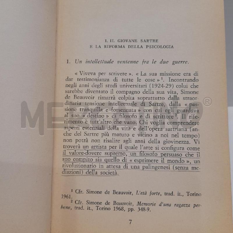 I FILOSOFI MORAVIA INTRODUZUONE A SARTRE  | Mercatino dell'Usato Roma re di roma 5