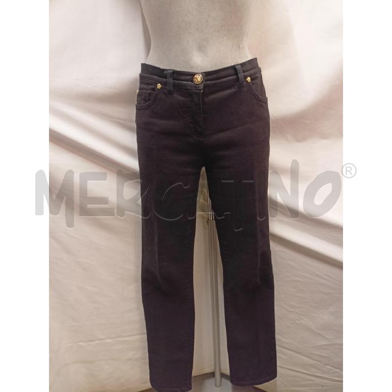 JEANS DONNA VERSACE NERO BOTT DORAT | Mercatino dell'Usato Roma re di roma 1