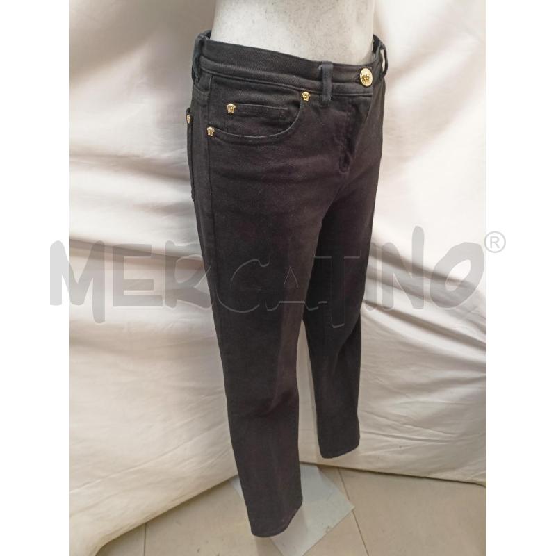 JEANS DONNA VERSACE NERO BOTT DORAT | Mercatino dell'Usato Roma re di roma 2