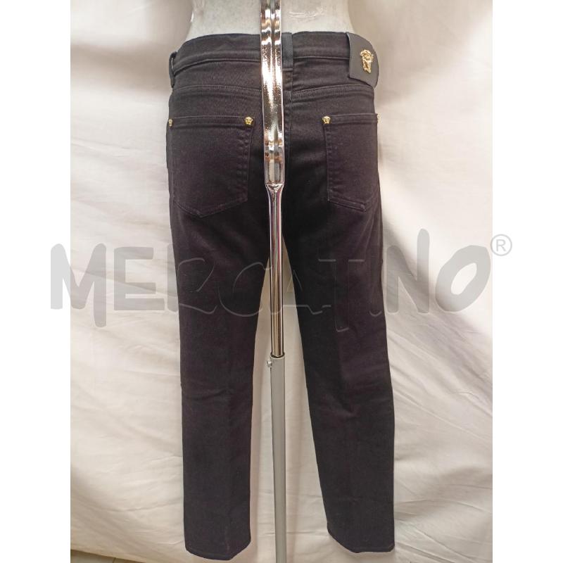 JEANS DONNA VERSACE NERO BOTT DORAT | Mercatino dell'Usato Roma re di roma 3