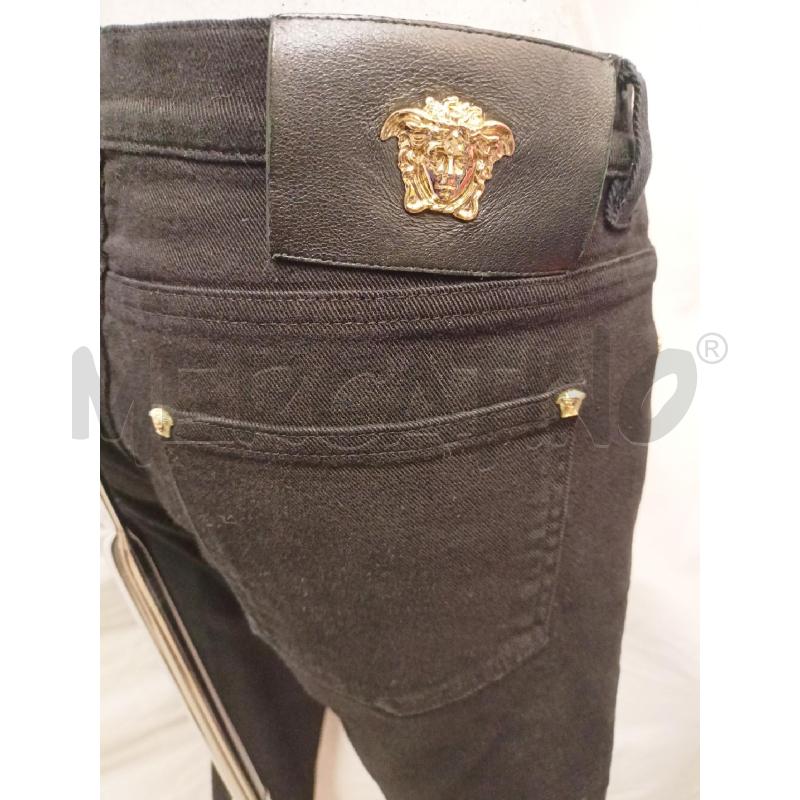 JEANS DONNA VERSACE NERO BOTT DORAT | Mercatino dell'Usato Roma re di roma 4
