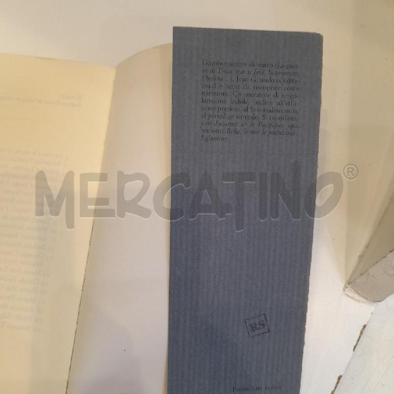 JEAN GIRAUDOUX SUSANNA E IL PACIFICO | Mercatino dell'Usato Roma re di roma 3