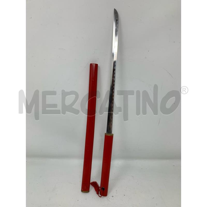 KATANA PICCOLA MANICO ROSSO DISEGNO DRAGO  | Mercatino dell'Usato Roma re di roma 5