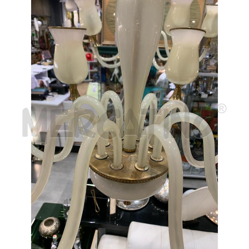 LAMPADARIO 8L. STILE SEGUSO VETRO SABBIATO | Mercatino dell'Usato Roma re di roma 3