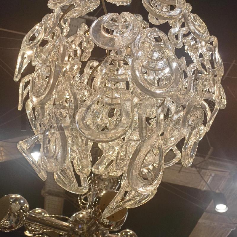 LAMPADARIO AT VISTOSI MANGIAROTTI GIOGALI PENDENTI VETRO SOFFIATO | Mercatino dell'Usato Roma re di roma 3