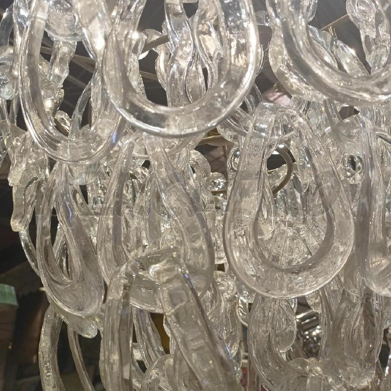 LAMPADARIO AT VISTOSI MANGIAROTTI GIOGALI PENDENTI VETRO SOFFIATO | Mercatino dell'Usato Roma re di roma 4