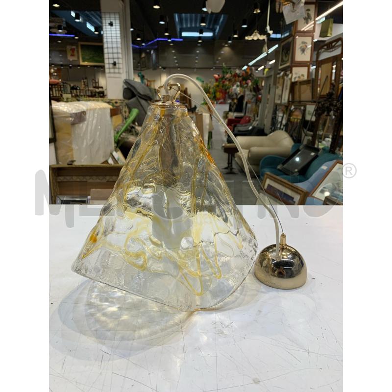 LAMPADARIO A FAZZOLETTO LA MURRINA SFUMATURE GIALLO OCRA | Mercatino dell'Usato Roma re di roma 1