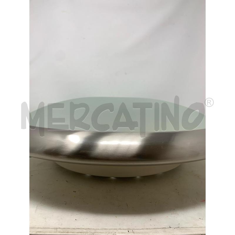 LAMPADARIO FONTANA ARTE MOD 2262 VETRO SATINATO CORNICE ACCIAIO | Mercatino dell'Usato Roma re di roma 2