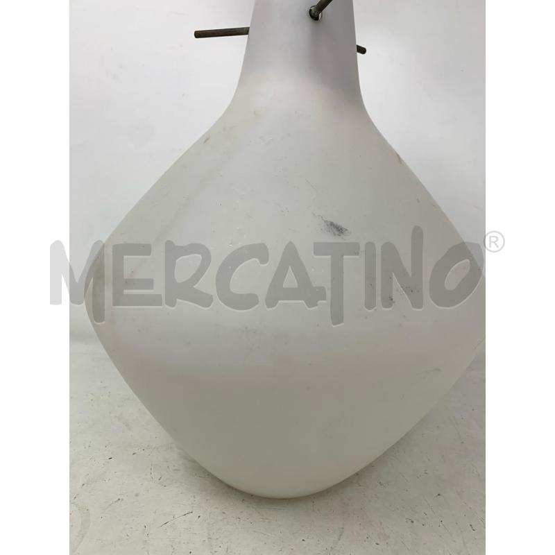 LAMPADARIO OPALINA BIANCO FORMA BIRILLO | Mercatino dell'Usato Roma re di roma 3