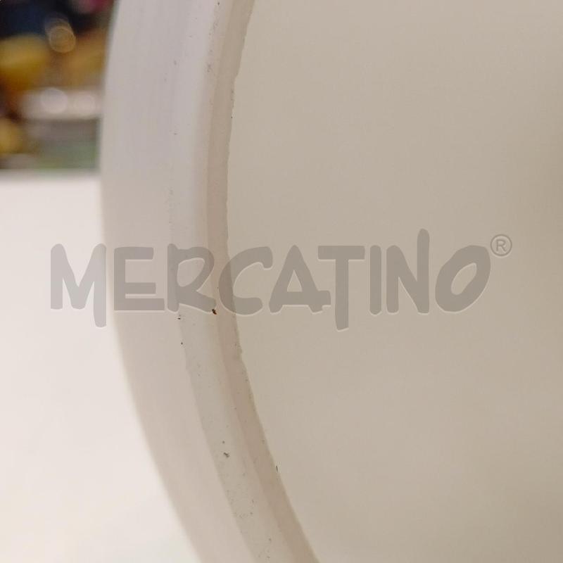 LAMPADARIO VETRO SATINATO BIANCO GOCCIA  | Mercatino dell'Usato Roma re di roma 3